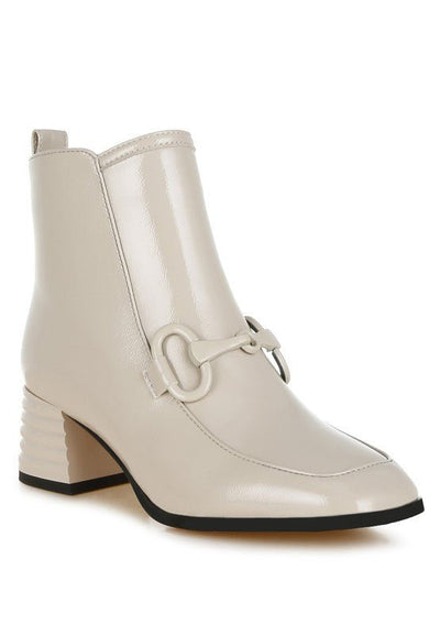 Algol Textured Block Heel Ankle Boots - Bel Air Boutique