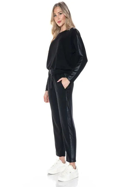 Ariella Luxury Mixed Media Loungewear Pants - Bel Air Boutique