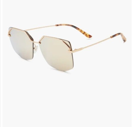 Bree Gold Frame + Brillant Gold Mirrored Polarized Lens – Bel Air Boutique
