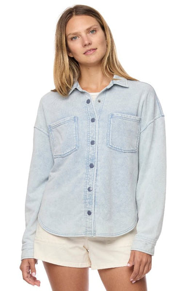 Bristol Indigo Terry Shacket - Bel Air Boutique