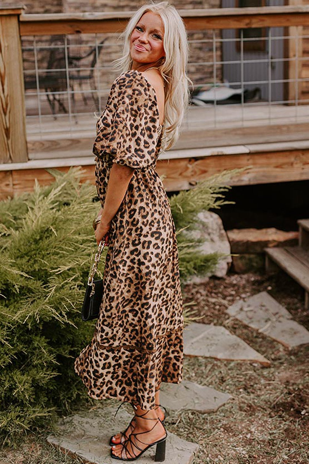 brown leopard print dress Buy Ro&Zo Brown Petite Leopard Print Mock Neck Jersey Dress from Next USA