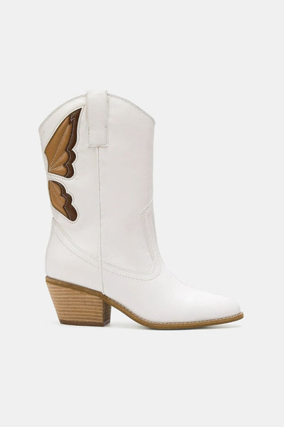 Butterfly Cut Detail Point Toe Boots - Bel Air Boutique