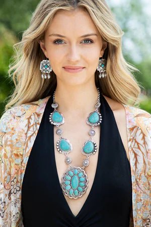 Carly Concho Necklace - Bel Air Boutique