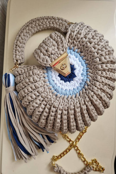 CHQEL Eye Round Mussel Crochet Handmade Model for Womens - Bel Air Boutique