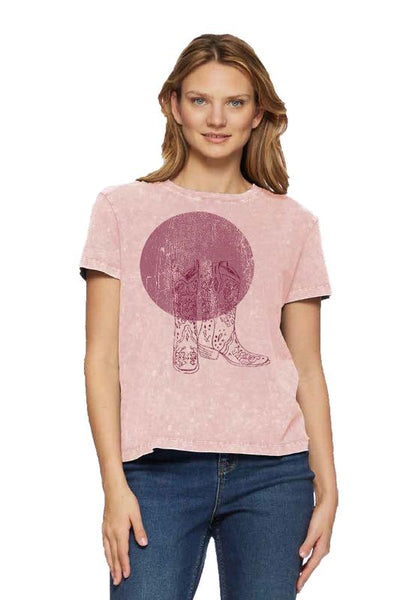 Cowboy Boots Tee - Bel Air Boutique