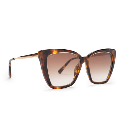 DIFF Becky IV Tortoise Amber Gradient Polarized Sunglasses - Bel Air Boutique