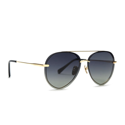 DIFF Lenox Black Gradient Polarized Sunglasses - Bel Air Boutique