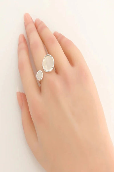 Double Mother of Pearl Ring - Bel Air Boutique