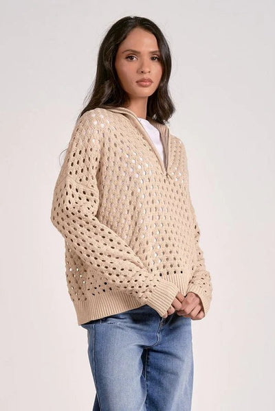 Elan Arabella Half Zip Sweater - Bel Air Boutique