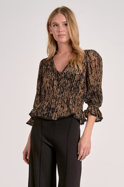Elan Gold Wisteria Top - Bel Air Boutique