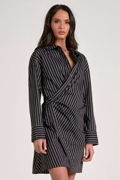 Elan Risky Business Shirt Dress - Bel Air Boutique