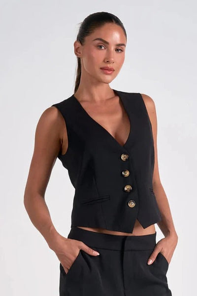 Elan Tailored Vest - Bel Air Boutique