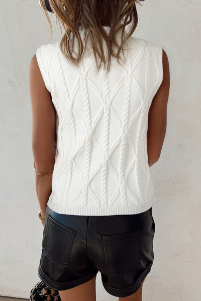 Girls in Pearls Knit Sweater Vest - Bel Air Boutique