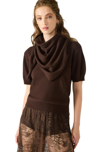 Hermia Sweater With Detachable Scarf - Bel Air Boutique