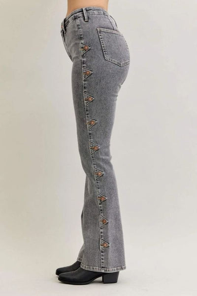 Judy Blue Western Side Coin Detail Jeans - Bel Air Boutique