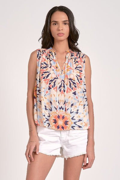 Kaleidoscope Top By Elan - Bel Air Boutique