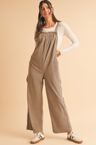 Lacey Loose Fit Corduroy Overalls - Bel Air Boutique