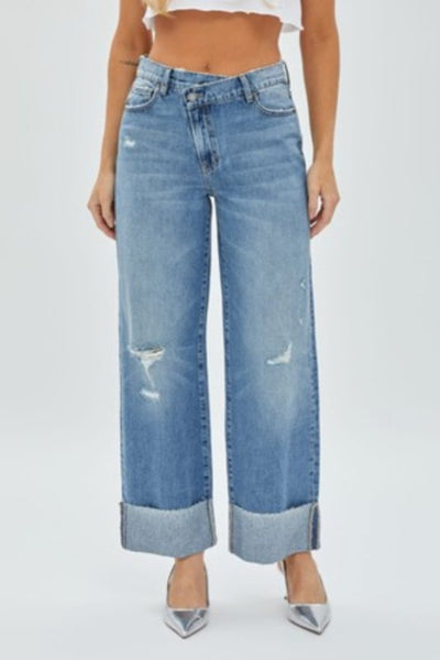 Logan Cross Over Dad Jeans by Hidden - Bel Air Boutique