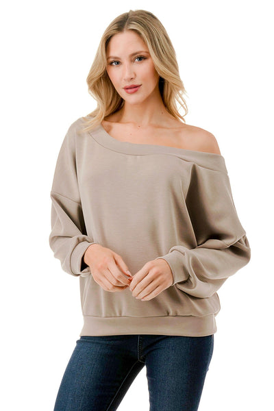 Luxury Loungewear Off The Shoulder Top - Bel Air Boutique