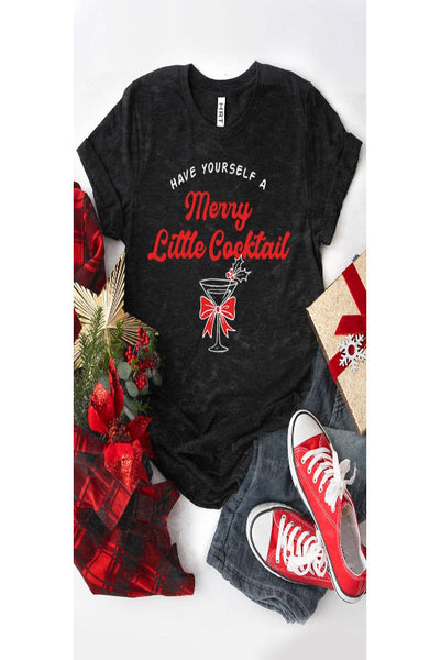 MERRY LITTLE COCKTAIL MINERAL GRAPHIC TEE - Bel Air Boutique