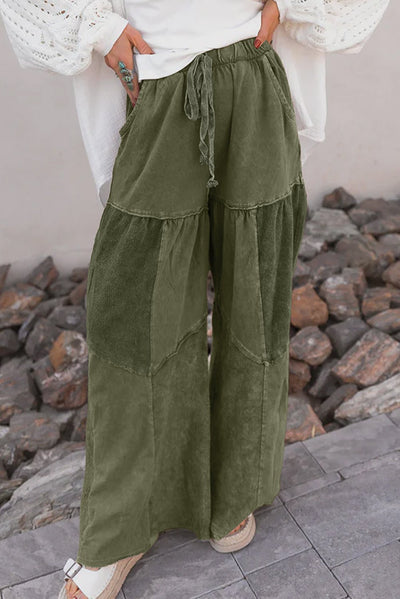 Mindy Mineral Wash Wide Leg Pants - Bel Air Boutique