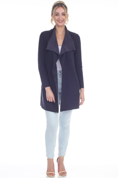 No More Blues Navy Cardigan - Bel Air Boutique