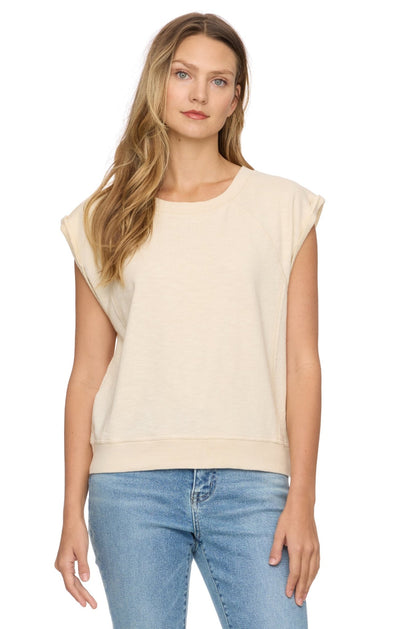 Nora Dolman French Terry Sleeveless Sweatshirt - Bel Air Boutique