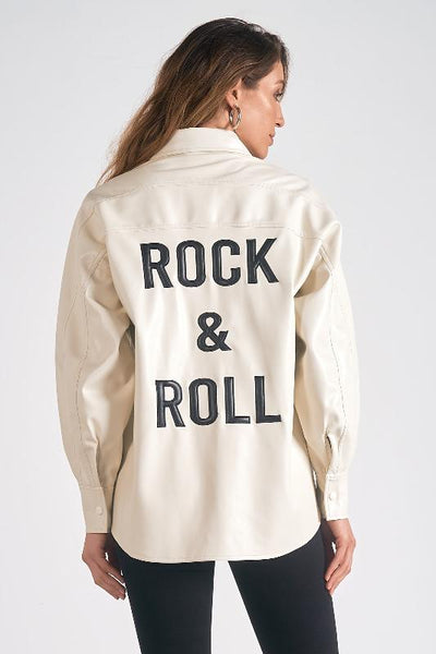 Rock & Roll Faux Leather Jacket by Elan - Bel Air Boutique