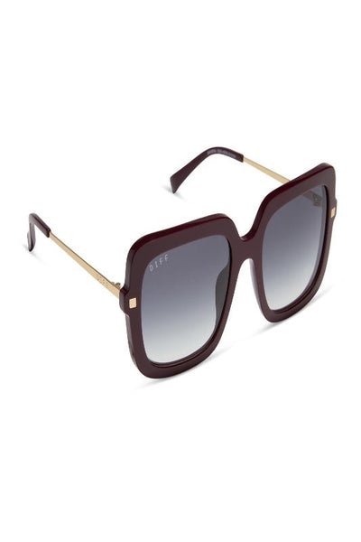 Sandra Dark Cherry + Grey Gradient Lens - Bel Air Boutique