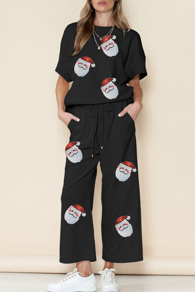 Santa Is Coming To Town Pant Set - Bel Air Boutique