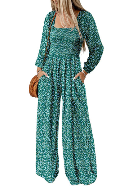 Sophia Square Neck Wide Leg Jumpsuit - Bel Air Boutique