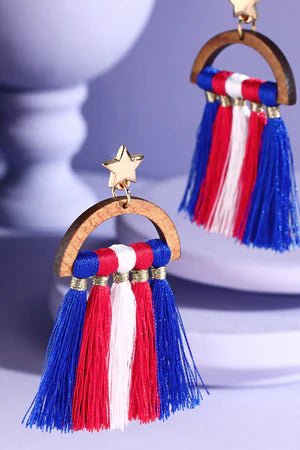 Stars & Stripes Earrings - Bel Air Boutique