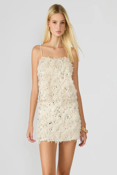 Steve Madden Cindi Sequin & Feather Skirt - Bel Air Boutique