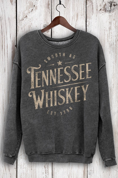 Tennessee Whisky Mineral Washed Sweatshirt - Bel Air Boutique