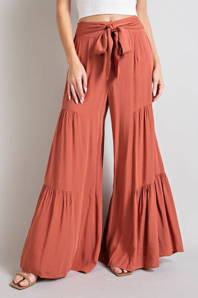 Tiered Wide Pants - Bel Air Boutique