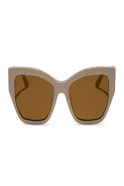 Vivienne Almond Borwn + Gold Flash Lens - Bel Air Boutique