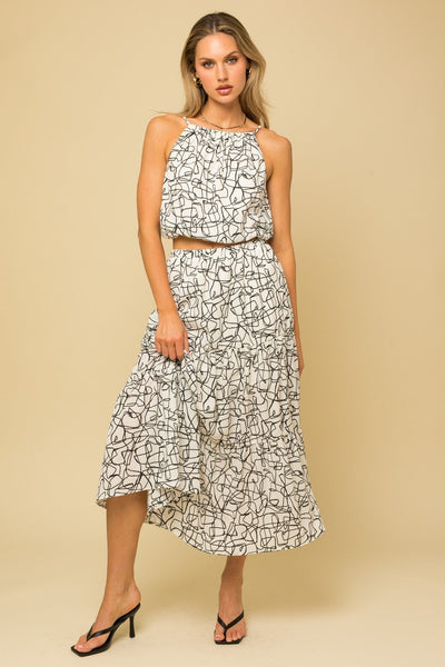 Anna Abstract Skirt - Bel Air Boutique