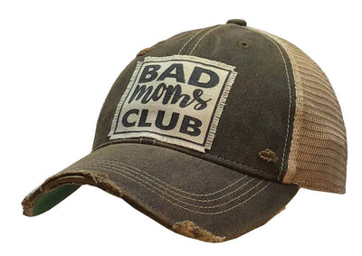 Bad Moms Club Distressed Trucker Hat Baseball Cap - Bel Air Boutique