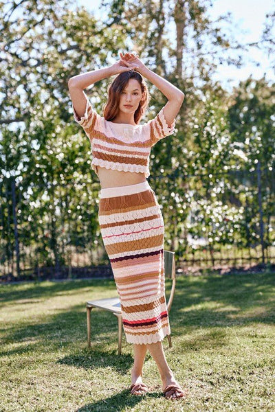 Corinne Crochet Skirt - Bel Air Boutique