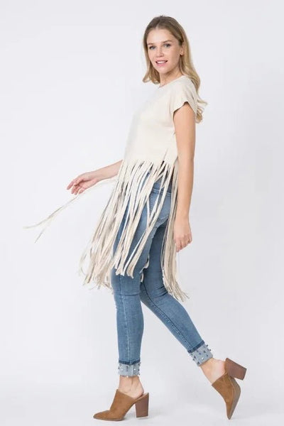 Daisy Fringe Top - Bel Air Boutique