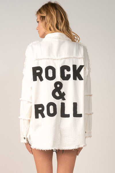 Elan Devan Rock & Roll Shacket - Bel Air Boutique