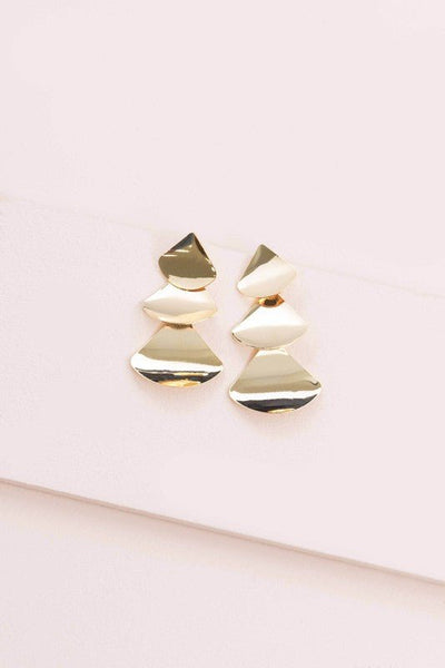 Falling Gold Earrings - Bel Air Boutique