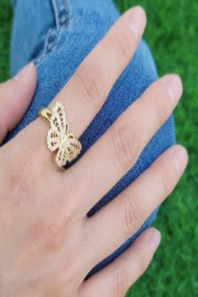 Filigree Butterfly ring - Bel Air Boutique