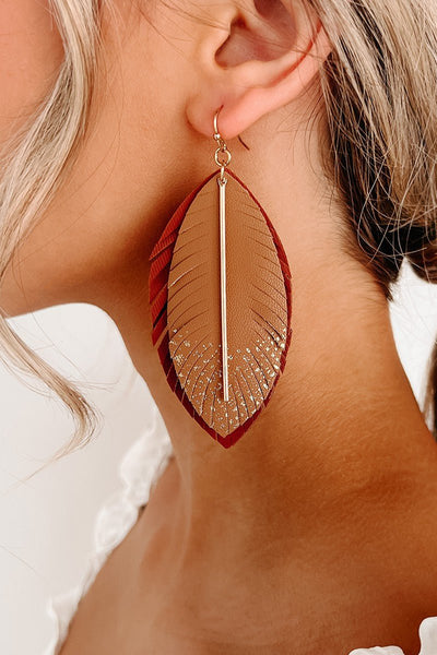 Fionnah Feather Earrings - Bel Air Boutique