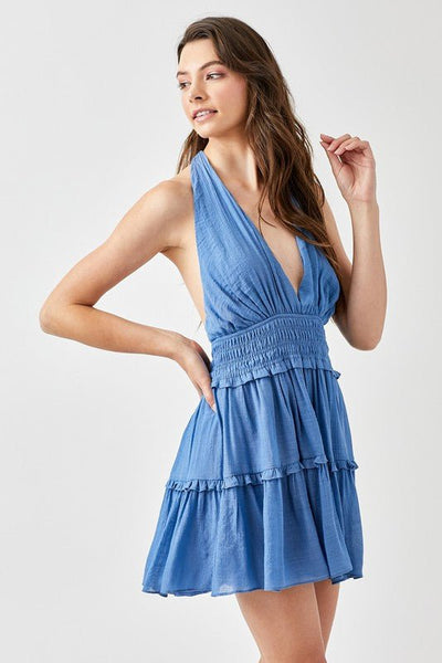 Hailey Halter Dress - Bel Air Boutique