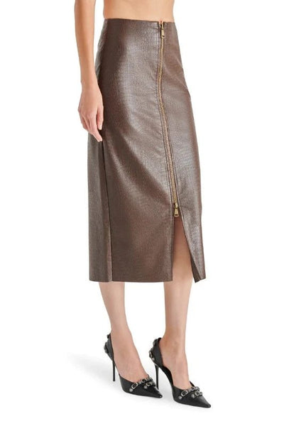 Hayes Midi Faux Leather Skirt by Steve Madden - Bel Air Boutique