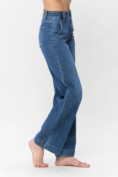 Judy Blue High Waist Wide Leg Jeans - Bel Air Boutique
