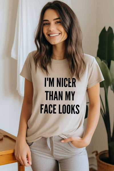 Nicer Face Graphic Tee - Bel Air Boutique