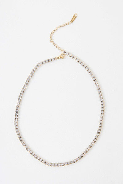 Round Stone Tennis Necklace - Bel Air Boutique