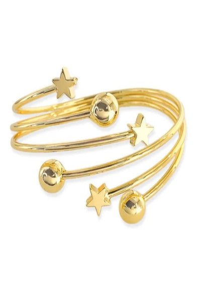 Stars & Spheres Cuff Bracelet - Bel Air Boutique